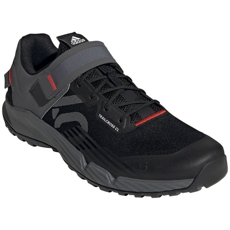 Five Ten Trailcross Mountain Clipless Shoes – Men’s Core BLK/Gray Three/Red 6.5
