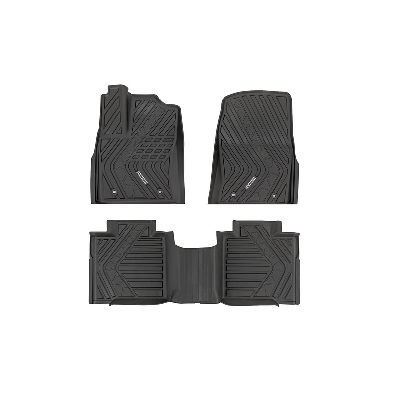 Rough Country | Flex-Fit Floor Mats | FR & RR | CrewMax | Toyota Tundra 2WD/4WD (2022-2025) | FF-71780