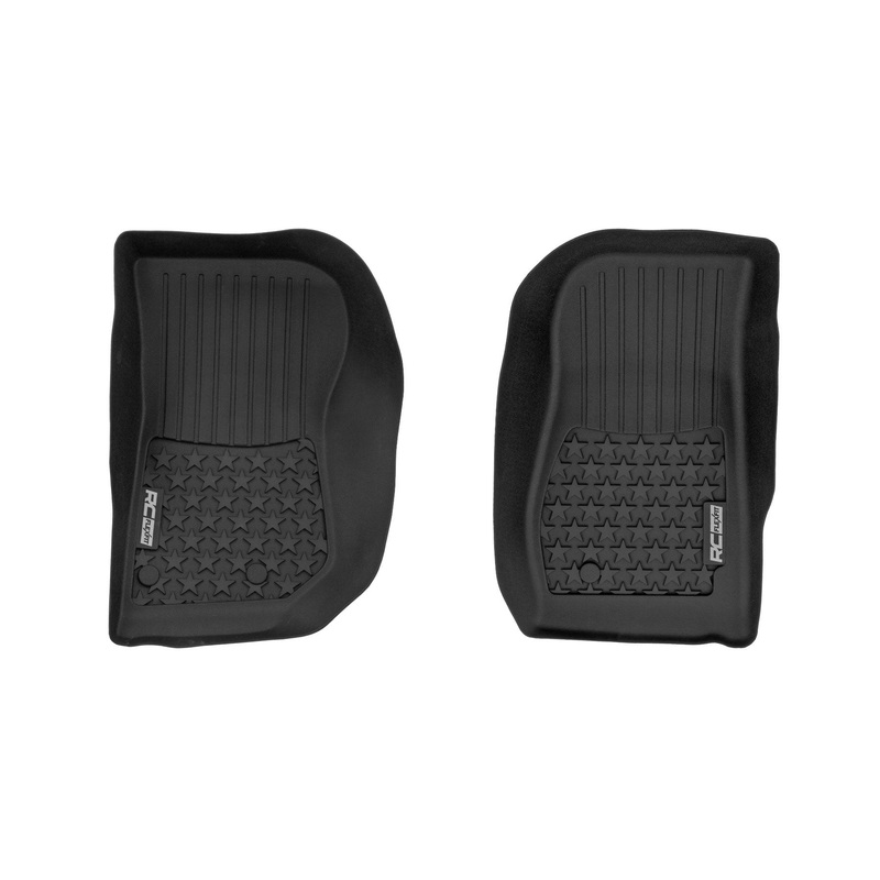 Rough Country | Floor Mats | FR | 4 Door | Jeep Wrangler Unlimited 4WD (2014-2018) | FF-6141