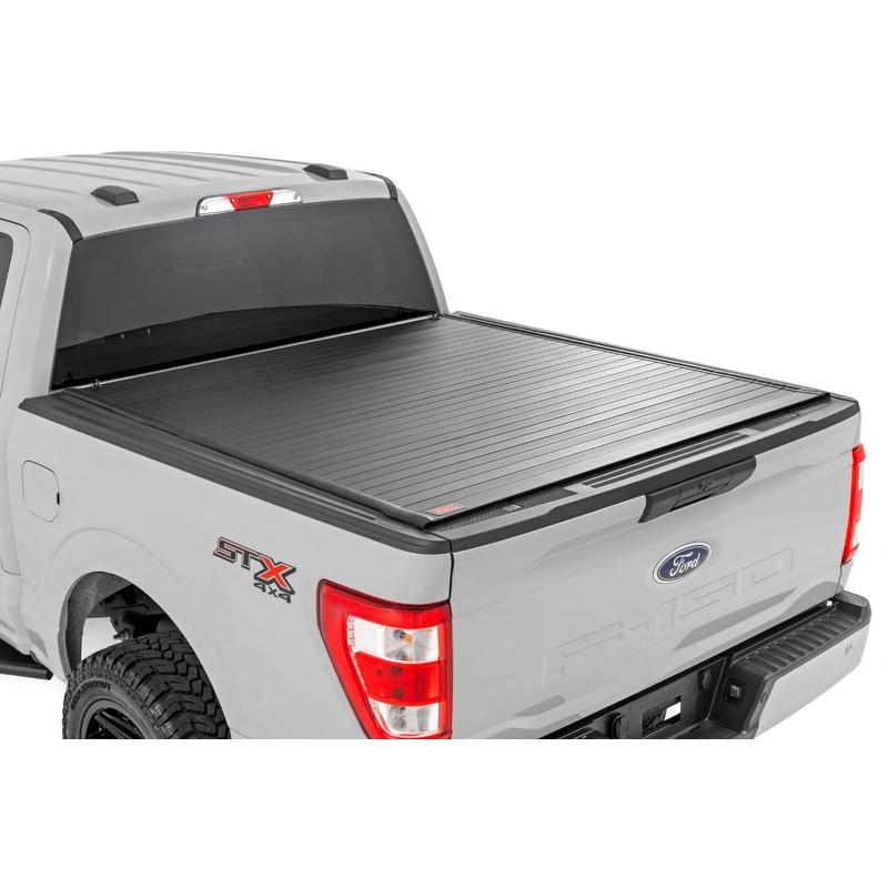 Rough Country | Hard Roll Up Bed Cover | 5’7″ Bed | Ford F-150 (15-25)/F-150 Lightning (22-25)  | 50221550