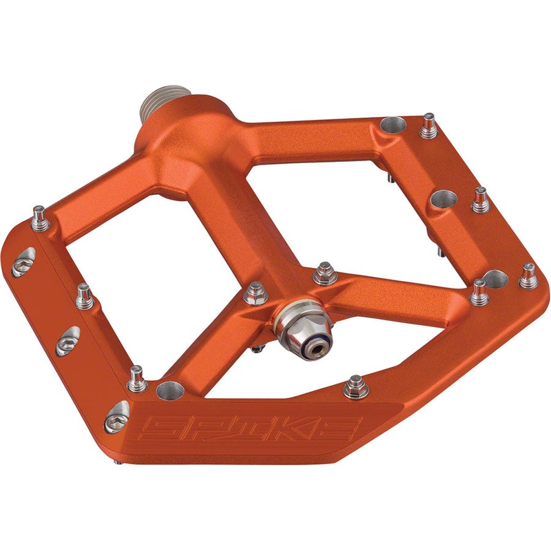 Spank Spike Pedals – Platform, Aluminum, 9/16″, Orange