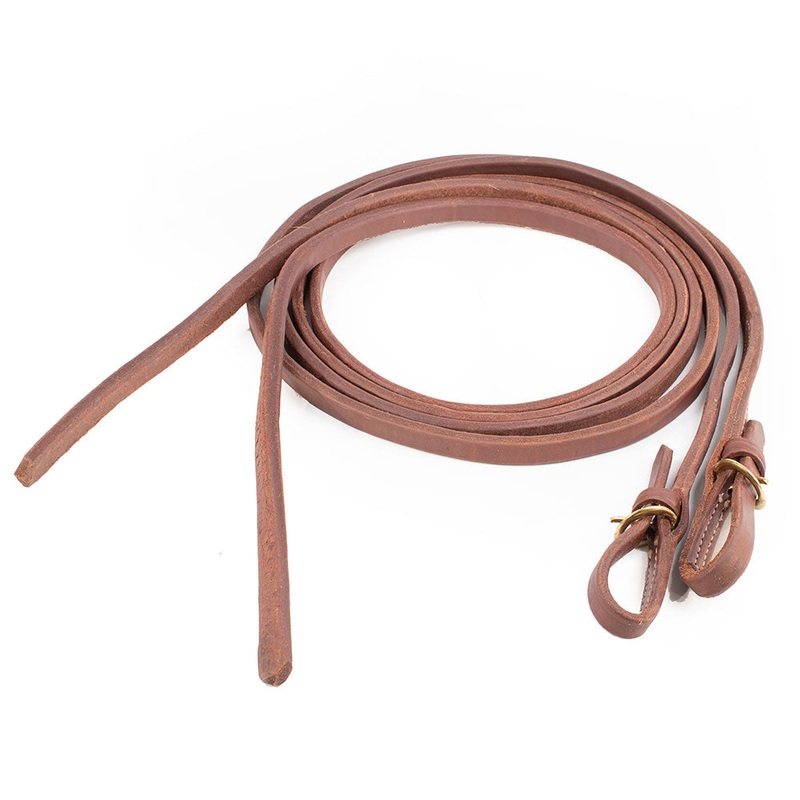 Teskey’s Buckle End Split Rein Light Oil