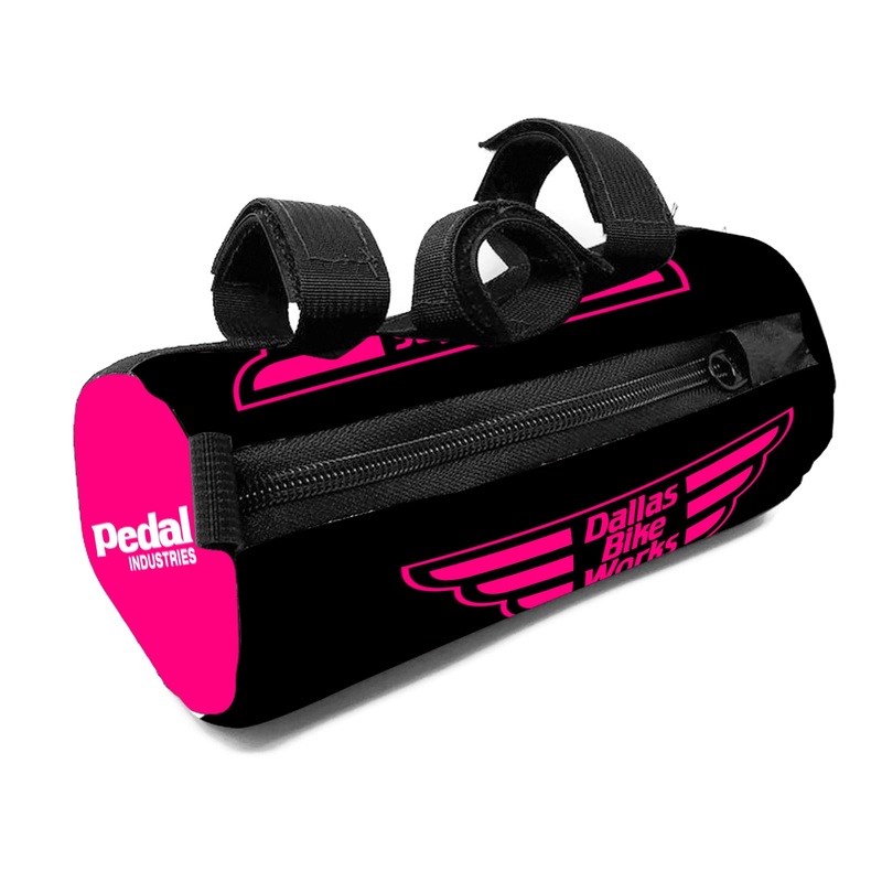 Dallas Bike Works 2024 Barrito Bar Bag PINK-BLACK