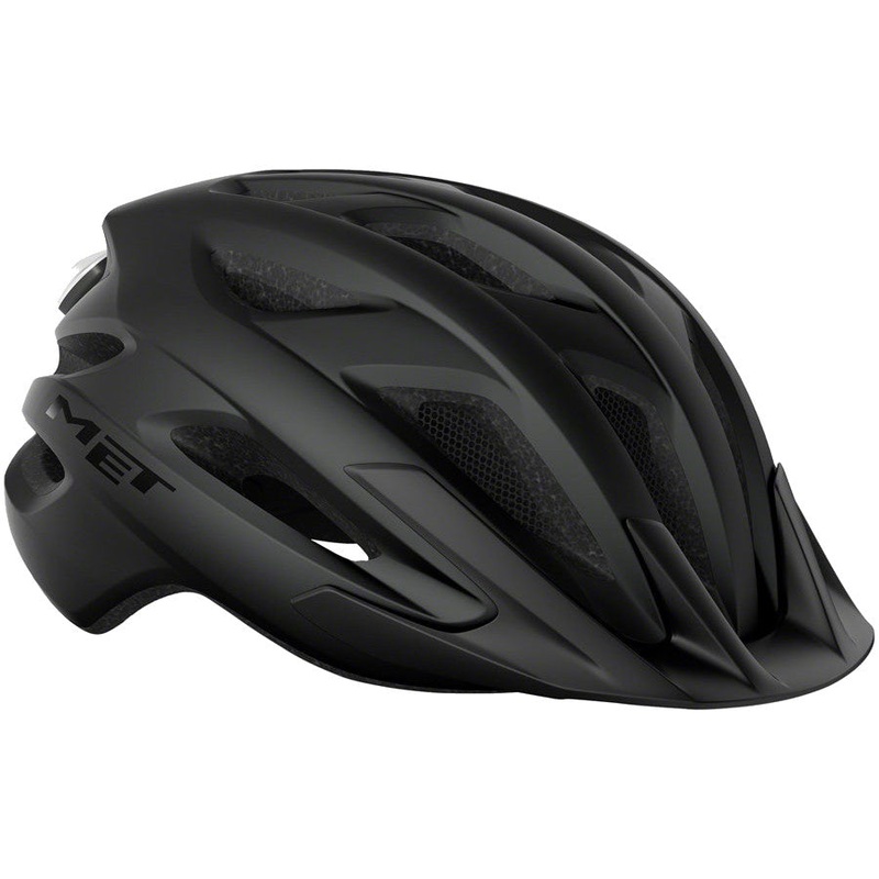 MET Crossover MIPS Bicycle Helmet with Integrated Rear Light Black Matte
