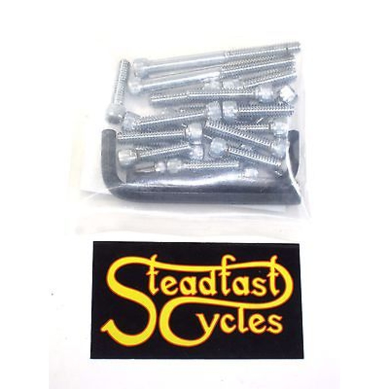 Triumph T120 TR6 T140 TR7 allen screw set chrome 1969 to 1982 650 750 Hyde