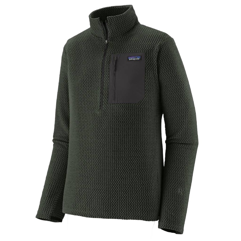 Patagonia Men’s R1 Air Fleece Zip Neck Pullover – Old Growth Green