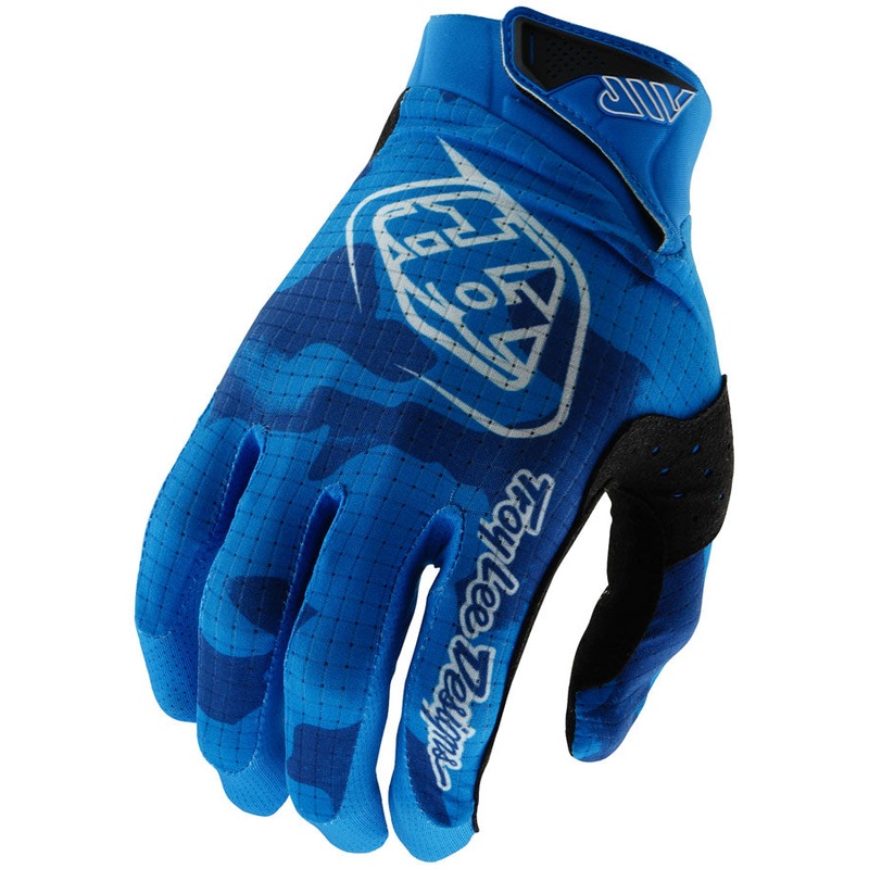 Troy Lee Designs Air Glove   Blotted Bright Blue, 2X-Large