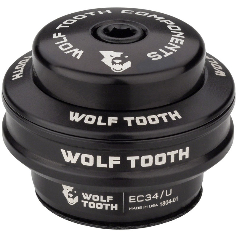 Wolf Tooth Premium Headset – EC34/28.6 Upper, 16mm Stack, Black