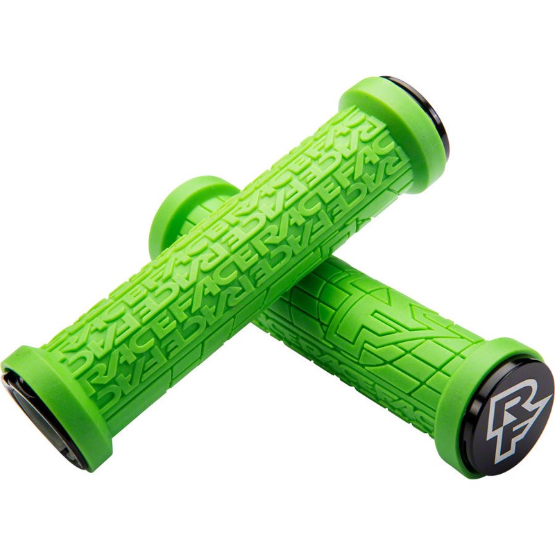 RaceFace Grippler Grips – Green, Lock-On, 30mm
