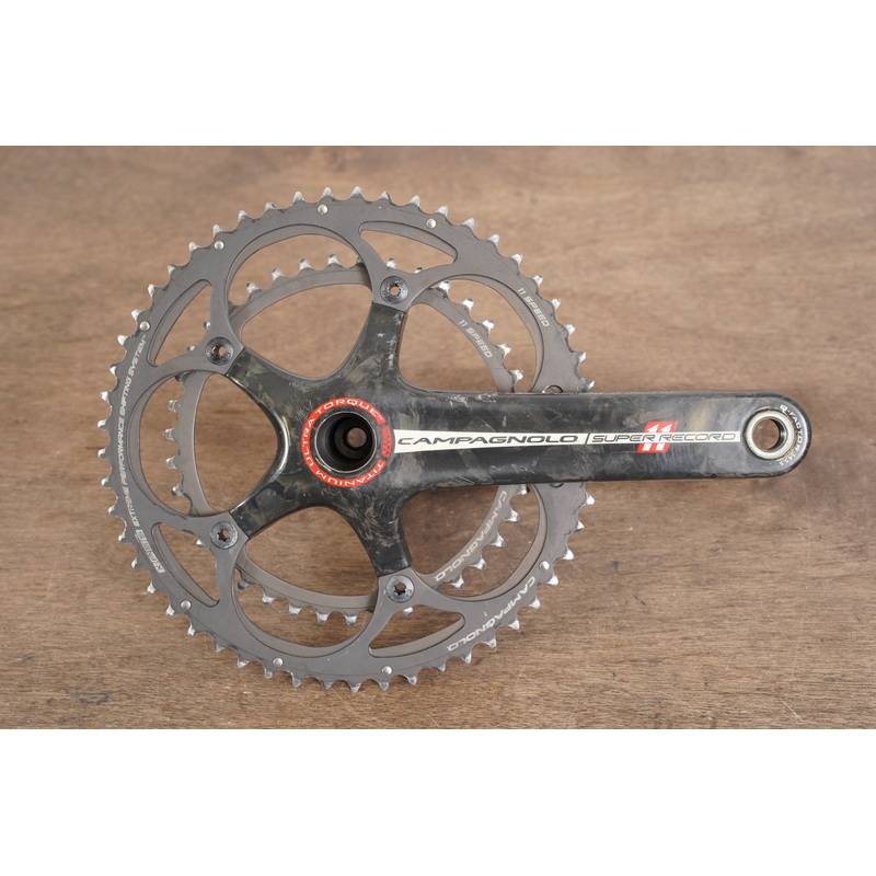 175mm 53/39T Campagnolo Super Record 11 Speed Carbon Titanium Crankset