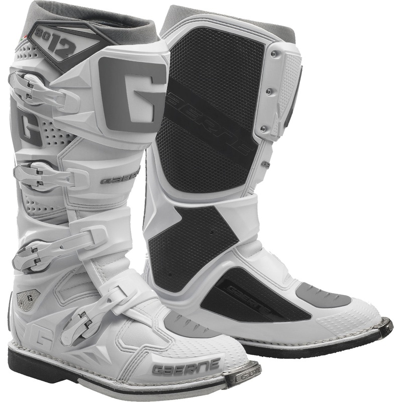 GAERNE SG-12 Boots White Size 07 – Premium Motorcycle Footwear