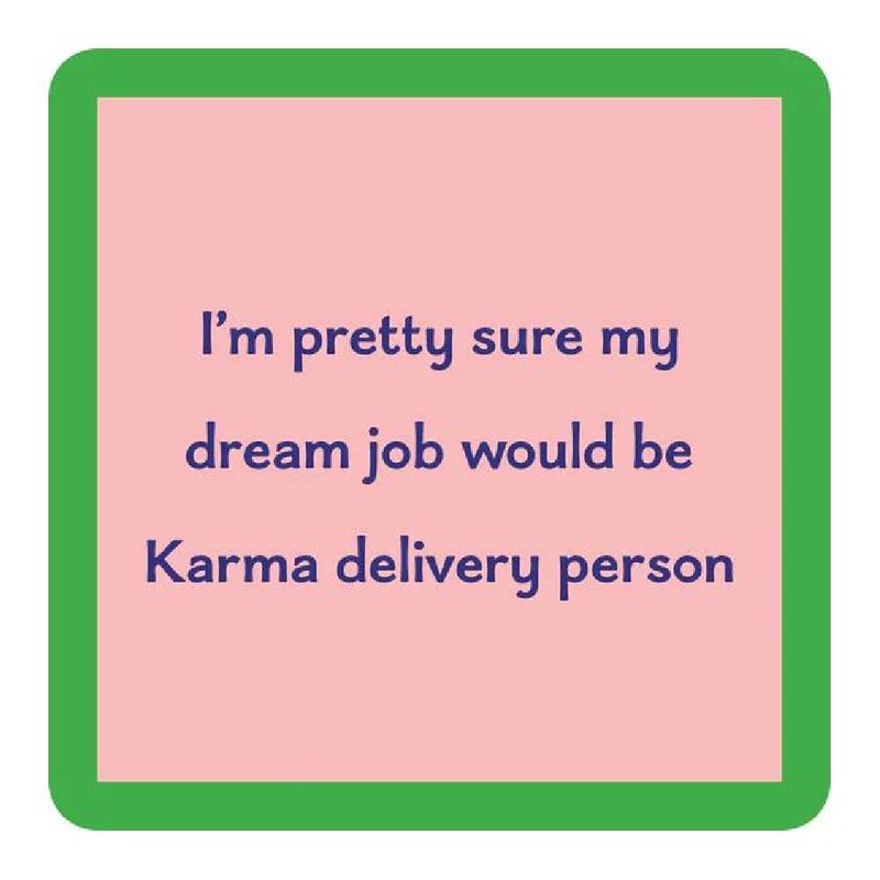 Karma Delivery Person Coaster