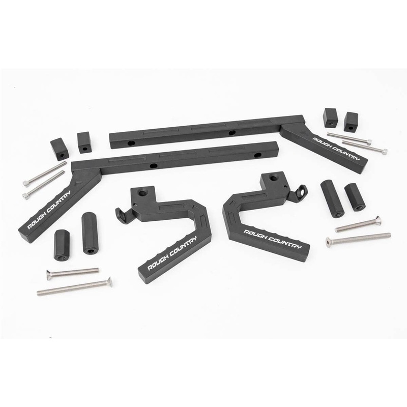 Rough Country | Grab Handles | Alum | FR & RR | Jeep Wrangler JK/Wrangler Unlimited  (07-18) | 6509