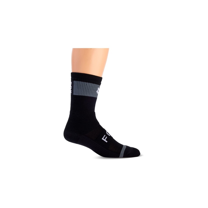 Sock Fox Racing 25 Defend 8 Small/Medium Black