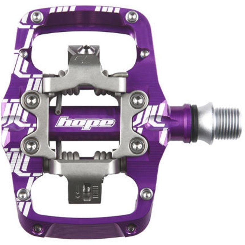 Union TC Pedals – Dual Sided Clipless with Platform 9/16″ Purple