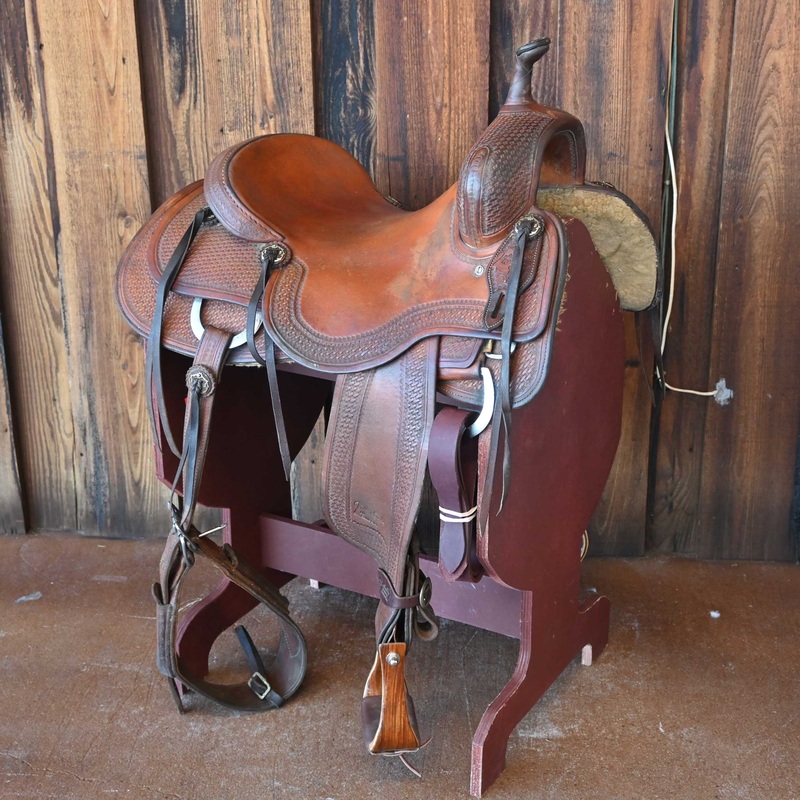 16″ USED JEFF SMITH CUTTING SADDLE