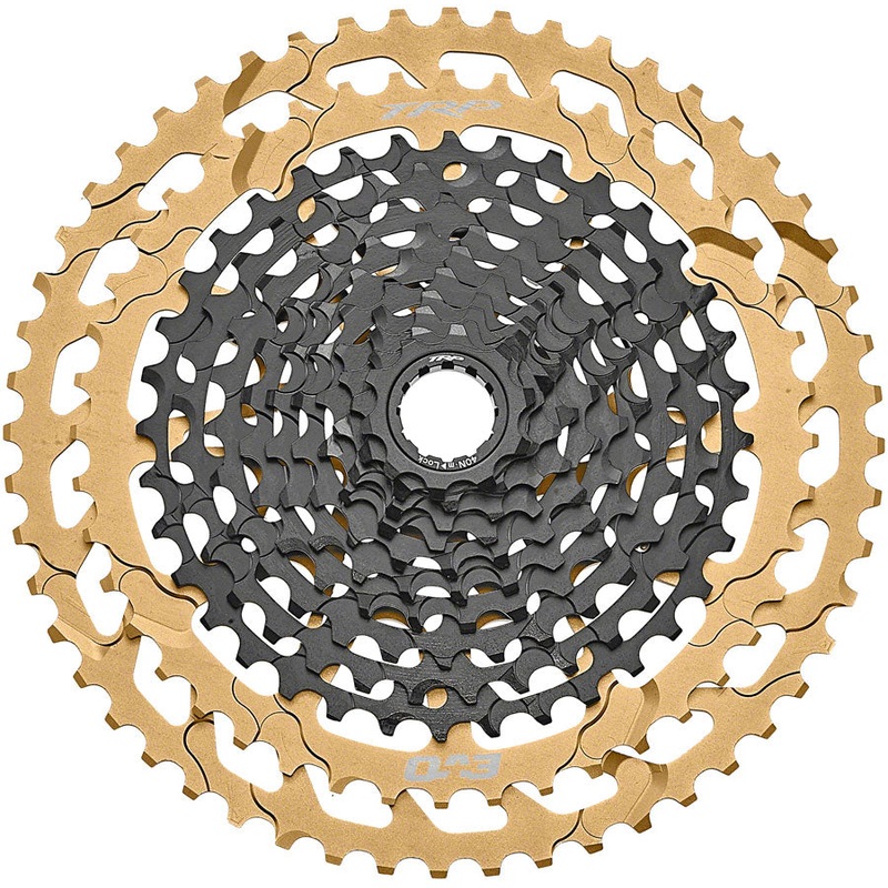 TRP CS-M9050-12 EVO Cassette – 12-Speed, 10-52t, MicroSpline Compatible, Black/Gold
