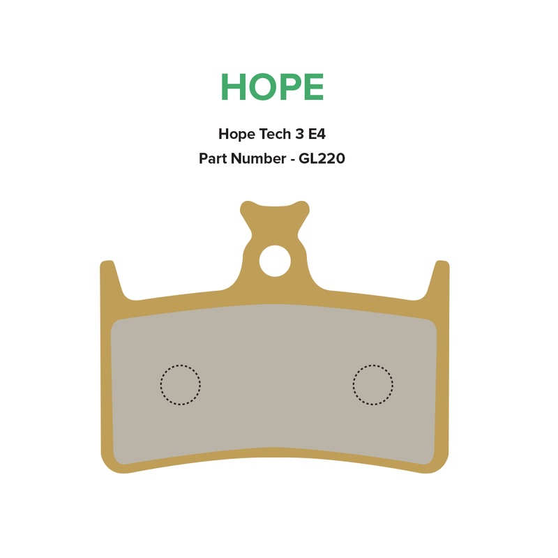 Gold Label HD Brake Pads – Hope Tech 3 E4 / Tech 4 E4 / TR4