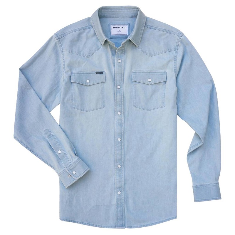 Poncho The Marfa Denim Western Shirt