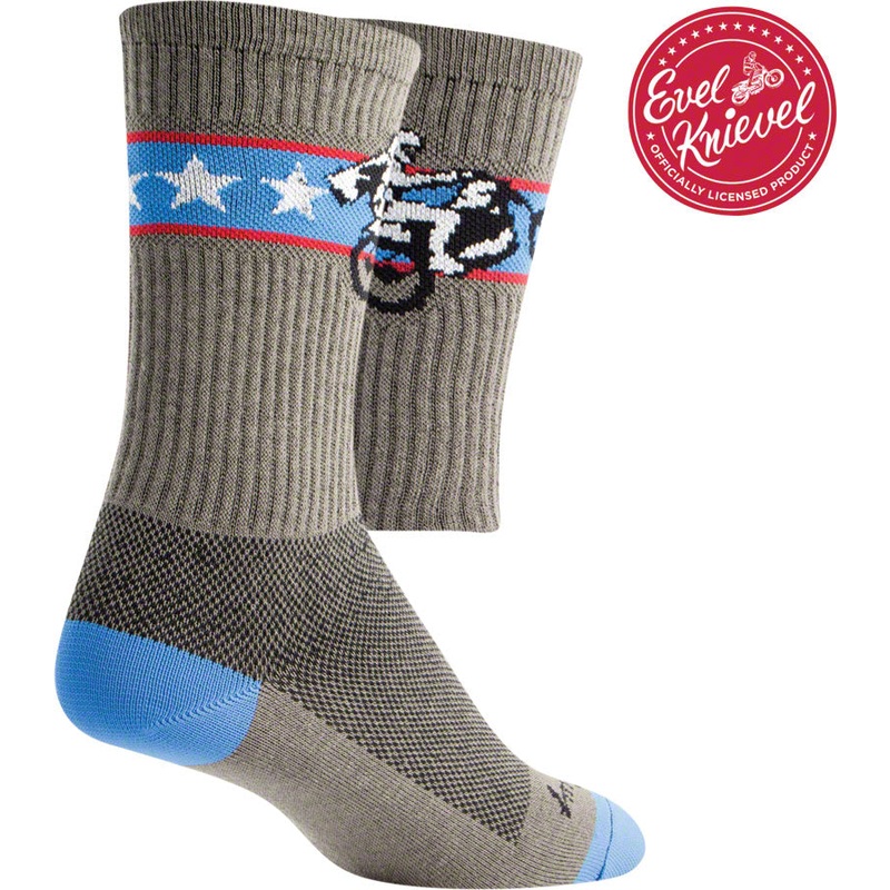 SockGuy Crew Wheelie Socks – 6″ Gray Large/X-Large