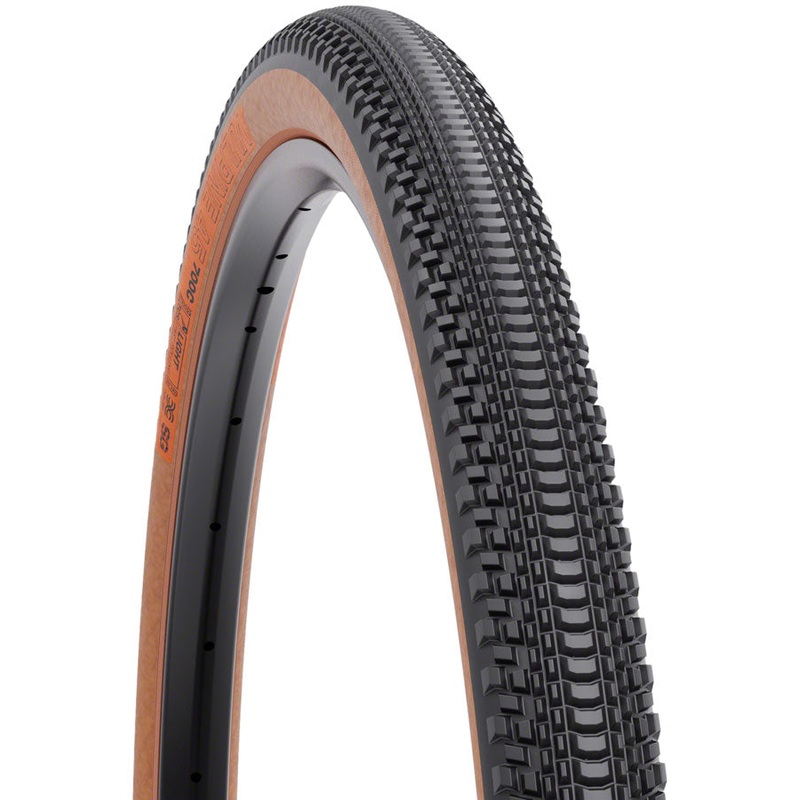 WTB Vulpine Tire – 700 x 45, TCS Tubeless, Folding, Black/Tan, Light/Fast Rolling, Dual DNA, SG