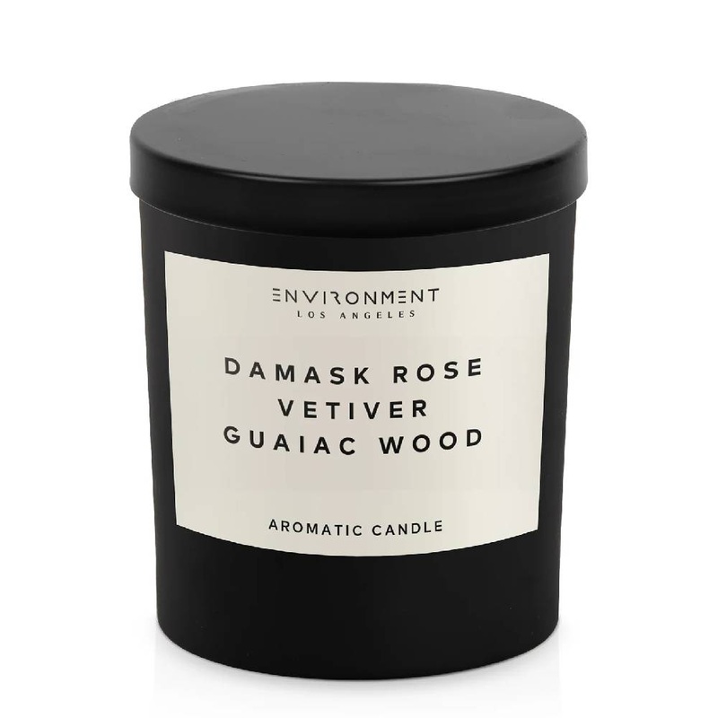 Environment Damask Rose Vetiver Guaiac Wood Candle 8oz