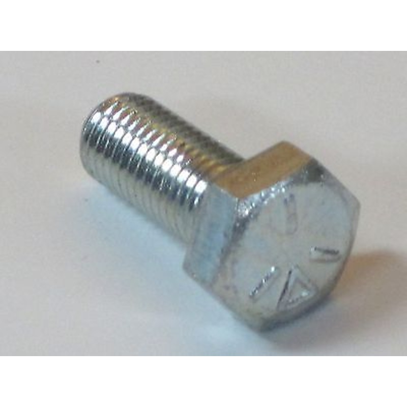 hex head bolt 5/16 x 24 x 1″ long SAE screw clear zinc plated grade 5 1969 & up
