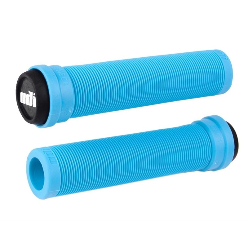 ODI BMX Longneck SL Flangeless Grips – Aqua – Slide On Grips