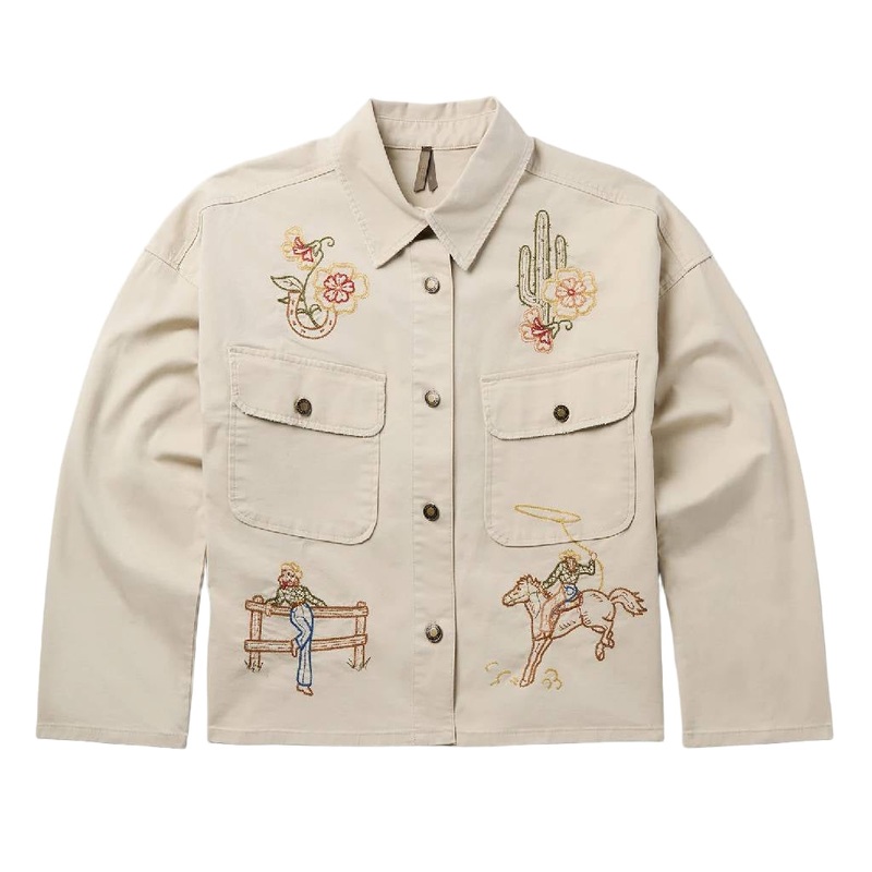 Stetson Women’s Embroidered Canvas Utility Shacket
