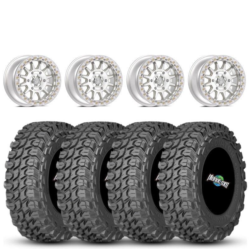 Valor V09 Beadlock 15×7 Machined 5+2 5/4.5 on Gladiator X Comp 10 Ply 32×10-15