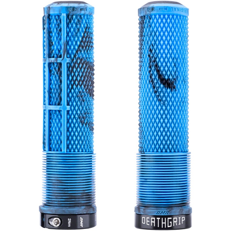 DMR DeathGrip 2 Flangeless Grips – Thin Lock-On Blue Mable
