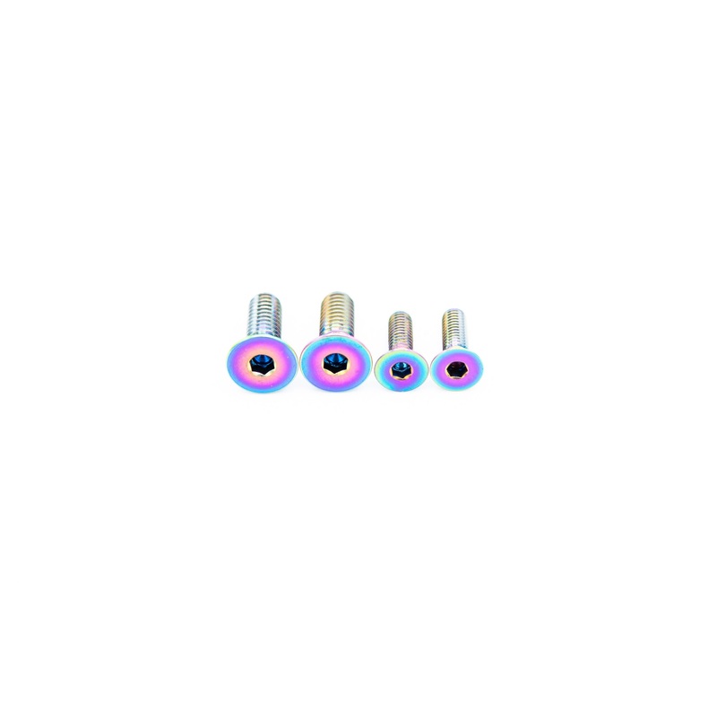 Ceramicspeed OSPW Cage Bolts – Titanium Rainbow Oil Slick