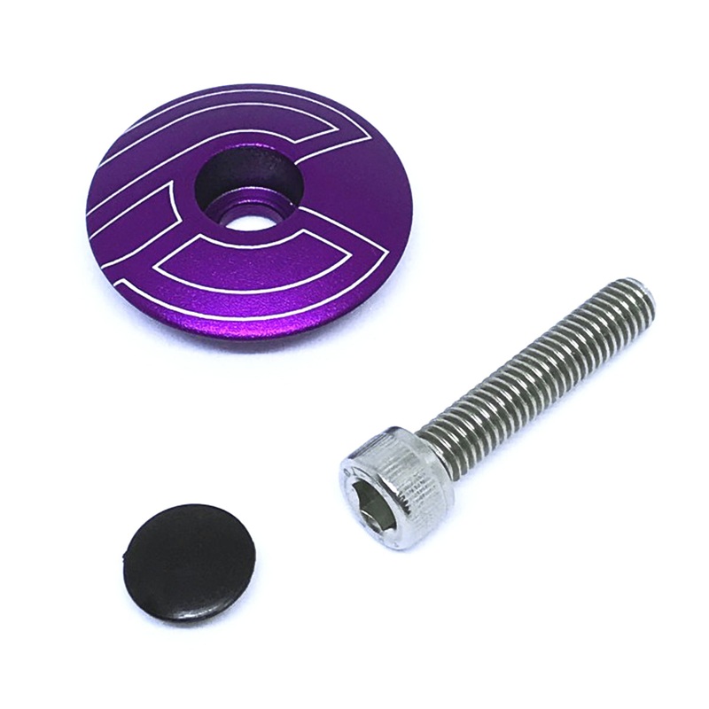 Cinelli top cap – anodized colors purple