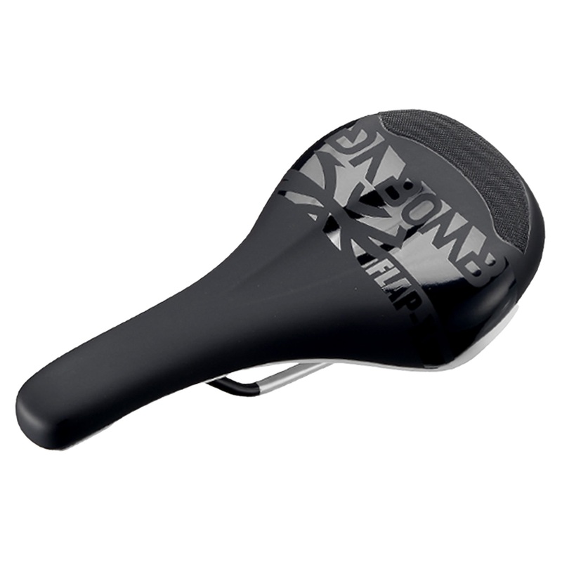 DaBomb Flap-X Saddle – Cro-Mo Steel – 144mm – Black