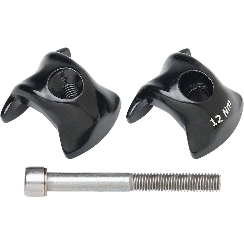Ritchey WCS 1-Bolt Seatpost Saddle Rail Clamp – Outer Plates For Carbon Posts 7 x 7mm Rails BLK