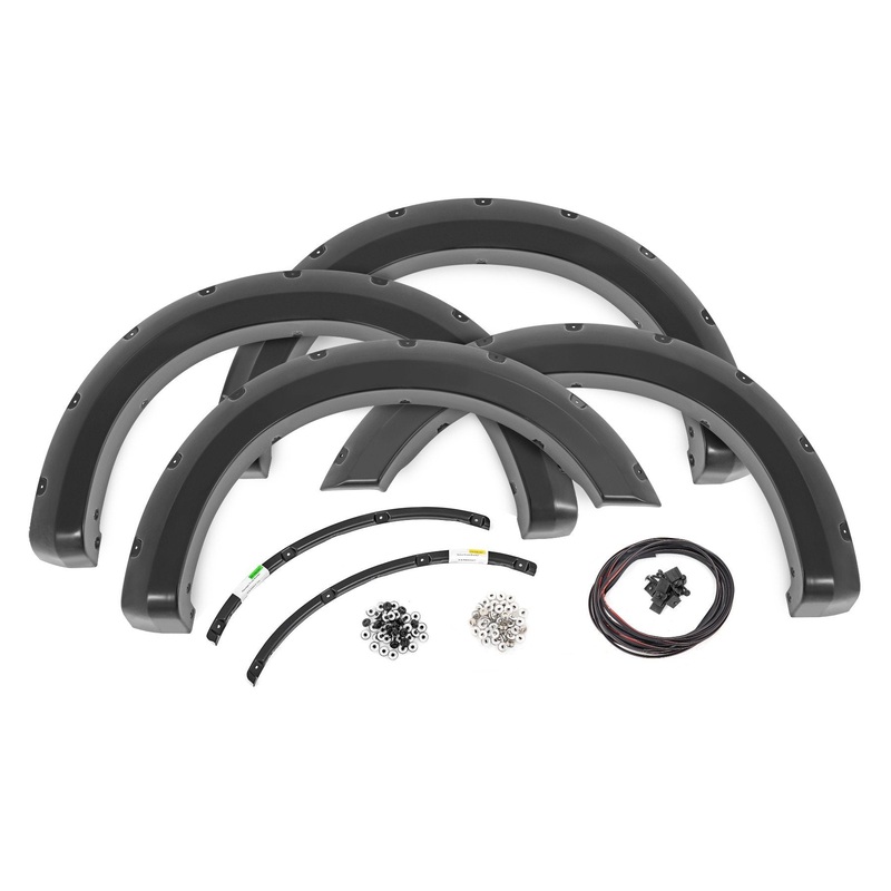 Rough Country | Pocket Fender Flares | YZ Oxford White | Ford F-250/F-350 Super Duty (23-26) | F-F20231-YZ