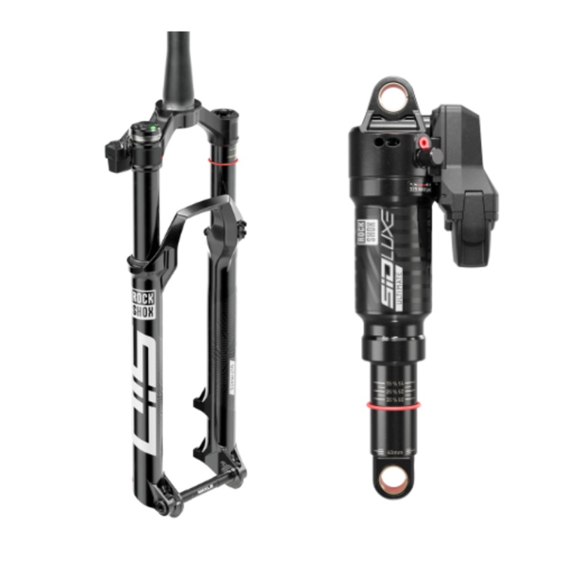ROCKSHOX SID Ultimate 120 Flight Attendant Fork / SIDLuxe Ultimate Flight Attendant Shock Gloss Black
