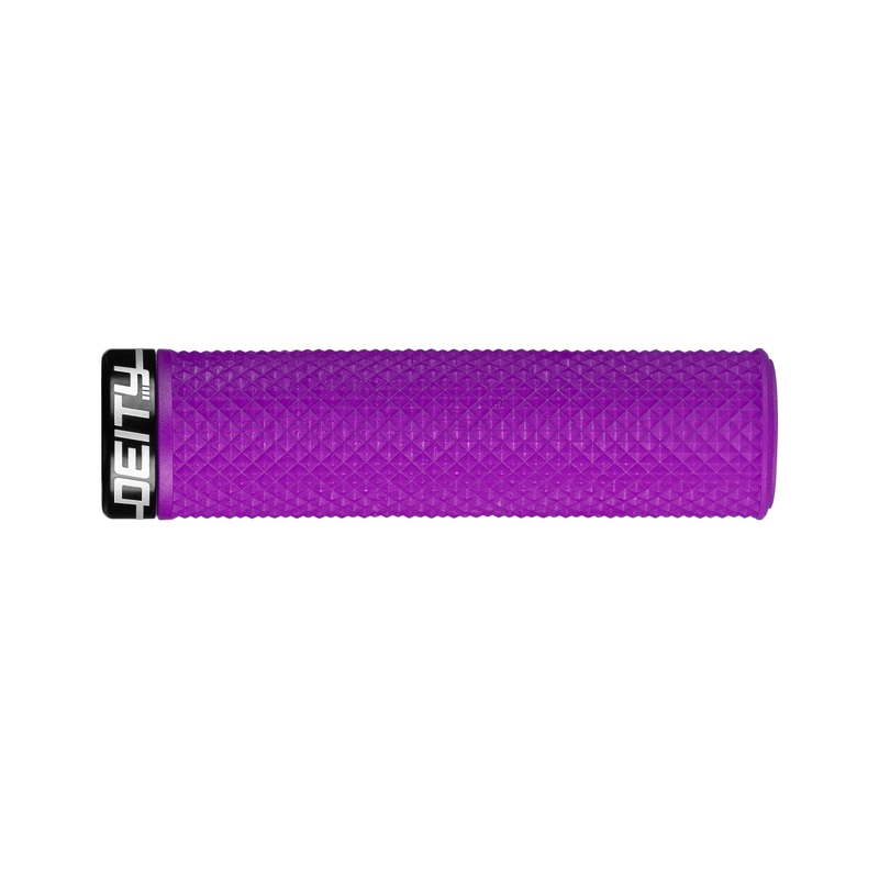 DEITY Supracush Grips – Purple, Lock-On