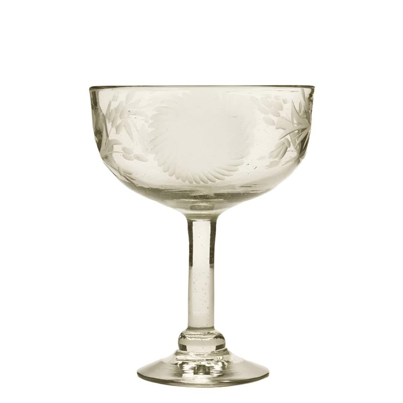 Jan Barboglio Margarita Girasol Sunflower Etch Glass