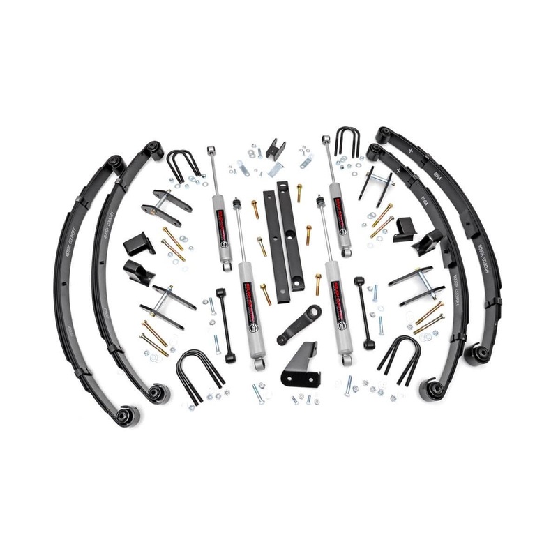 Rough Country | 4.5 Inch Lift Kit | Power Steering | Jeep Wrangler YJ 4WD (1987-1995) | 618.20