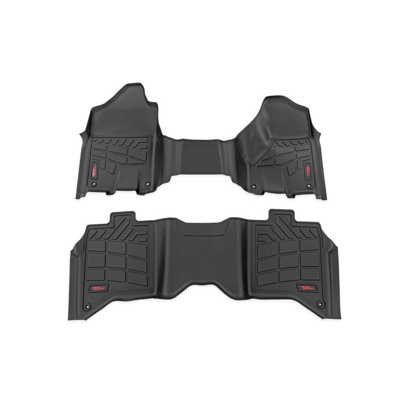 Rough Country | Sure-Fit Floor Mats | Front & Rear | Crew | Ram 2500/3500 2WD/4WD (2019-2026) | SM31530