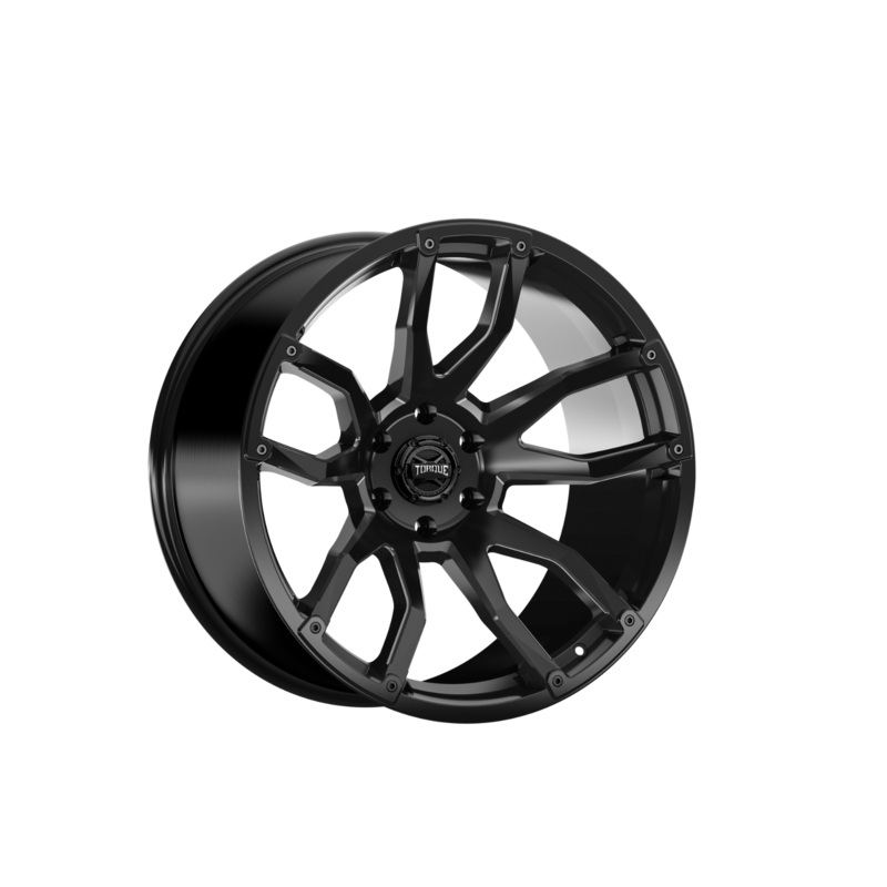 Rough Country | Torque Impact | Satin Black| 20×9 | 6×135 | -12mm | TW403C-20903604-12