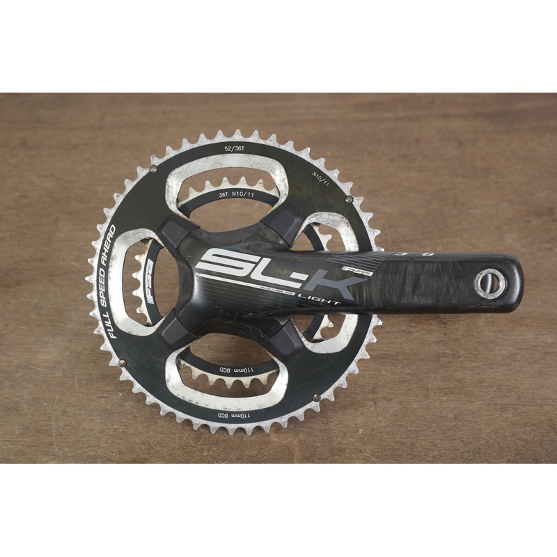 172.5mm 52/36T BB386 FSA SL-K Light Carbon Road Crankset SLK
