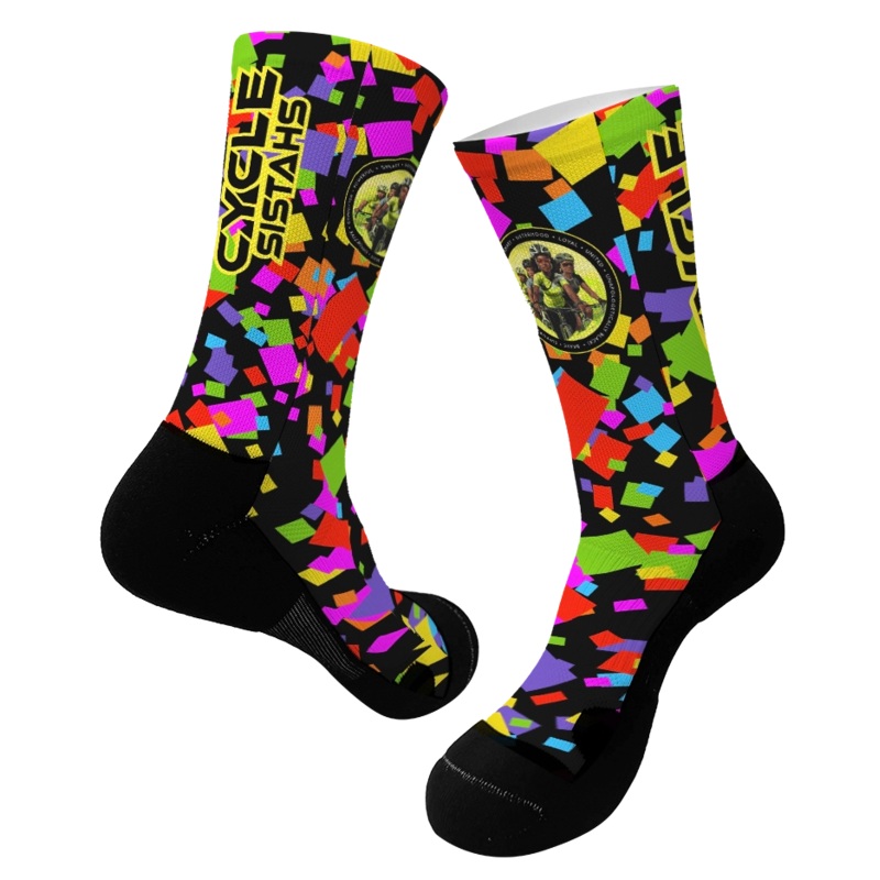 Cycle Sistahs 2025 SUBLIMATED SOCK PARTY
