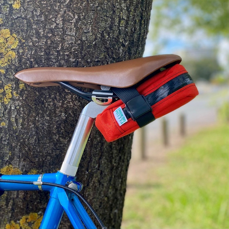 ELLUM BAG WORKS Buzztail Bicycle Saddle Bag – Orange