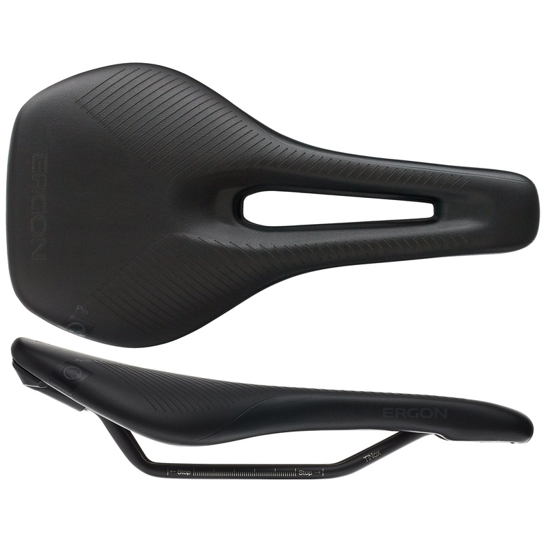 Ergon SR Pro Saddle – TiNox Black Women’s Small/Medium