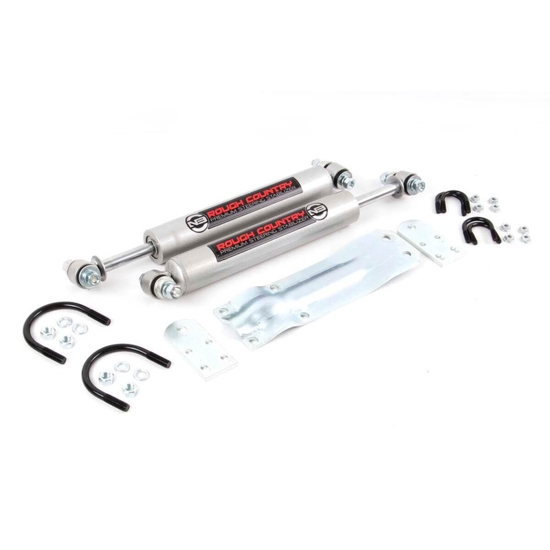 Rough Country | N3 Steering Stabilizer | Dual | Chevy/GMC K10 Truck & SUV/K5 Blazer (69-91) | 8735630