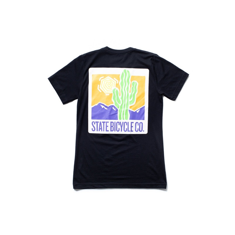 State Bicycle Co. – Cactus Drip T-Shirt – Black