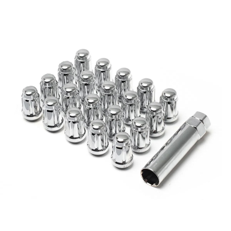 12X1.50 SPLINE 5 LUG KIT 1.38″ CHROME