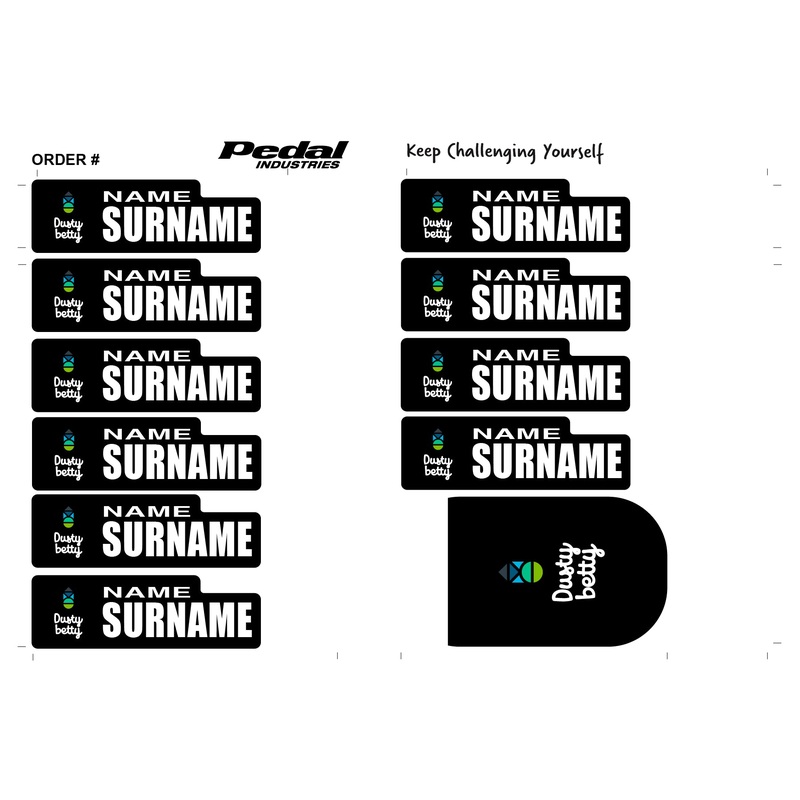 Dusty Betty ID Sticker Bikes & Gear